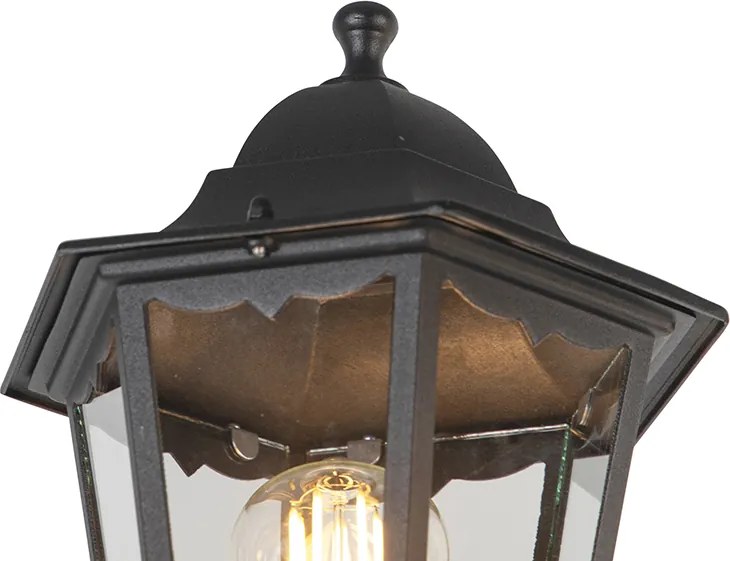 Lanterna de exterior rural preta IP44 - New Orleans 3