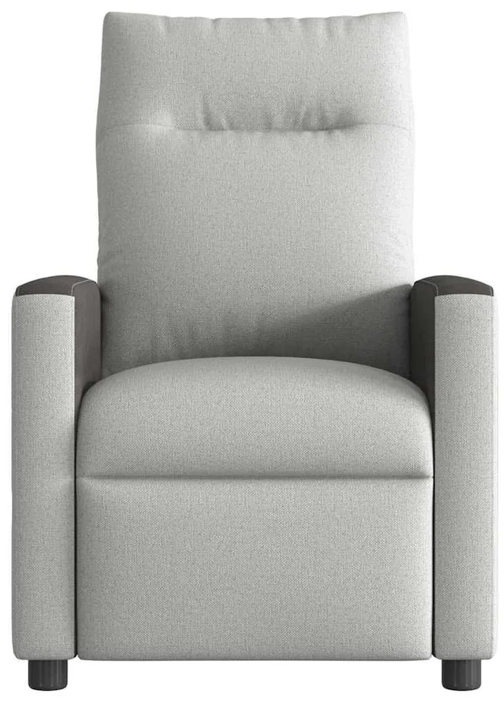 Cadeira de massagem reclinável tecido cinzento