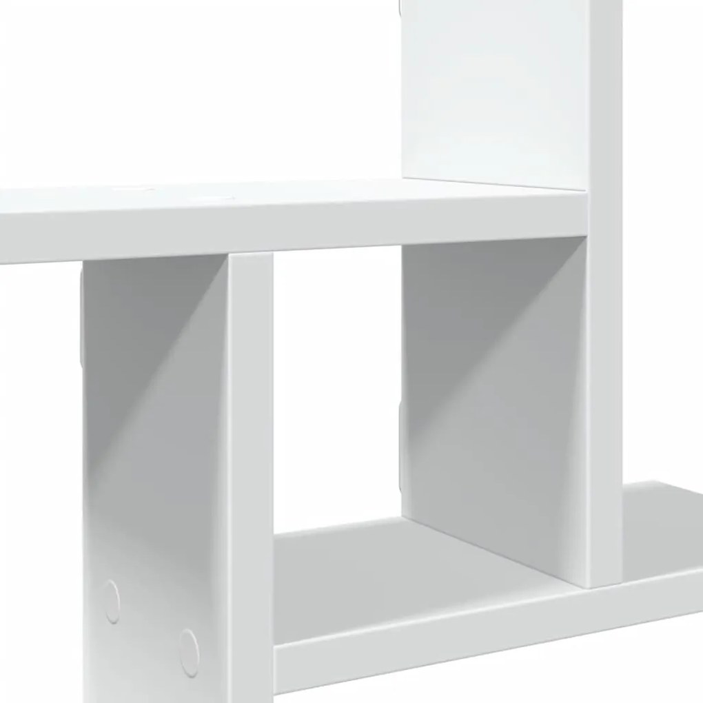Prateleiras de parede 2 pcs 38x12x38cm derivados madeira branco