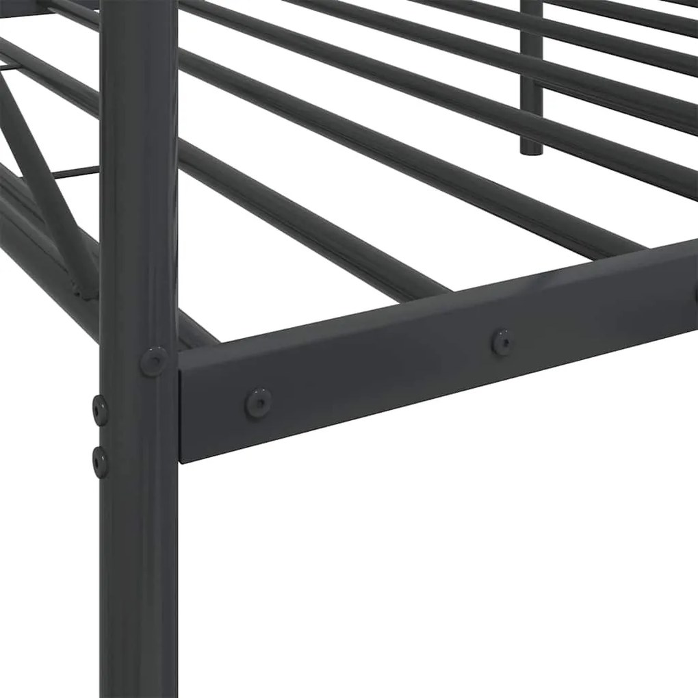 Cama de Dia sem Colchão 107x203 cm aço preto