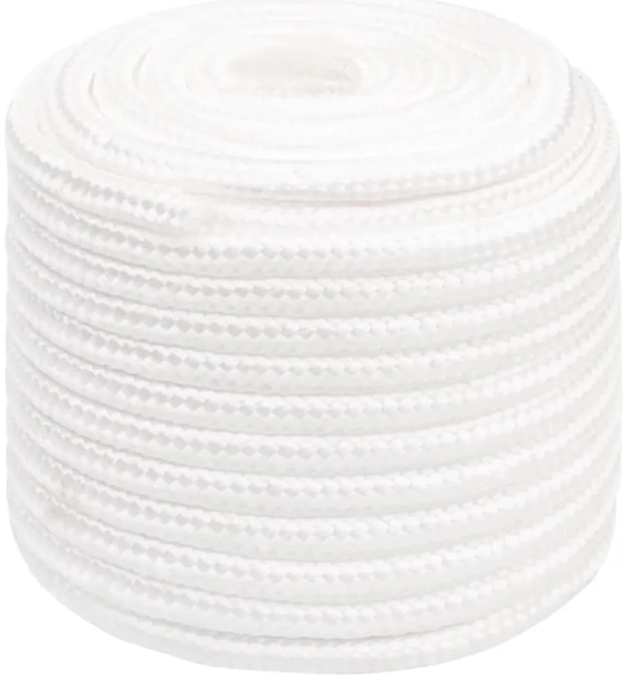 Corda de barco 16 mm 50 m polipropileno branco completo