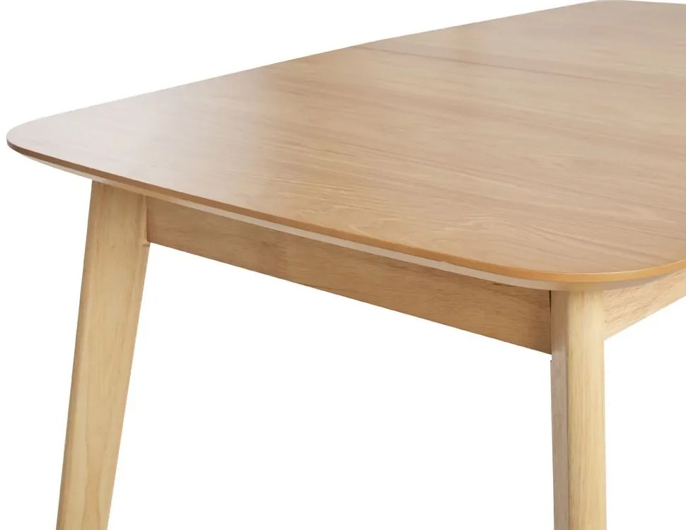 Mesa de refeição extensível em madeira castanha clara 120/150 x 75 cm MADOX Beliani