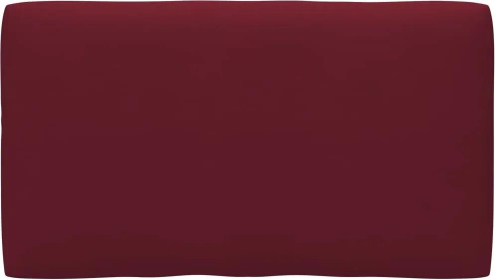Almofadão para sofá de paletes 70x40x12 cm vermelho-tinto