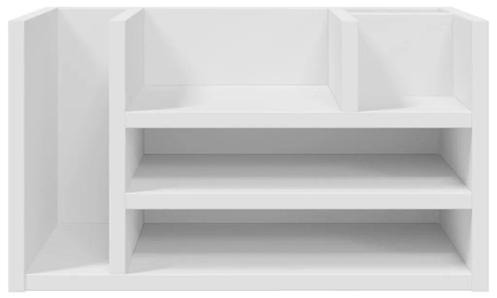 Organizador de secretária 44,5x24x25cm derivados madeira branco