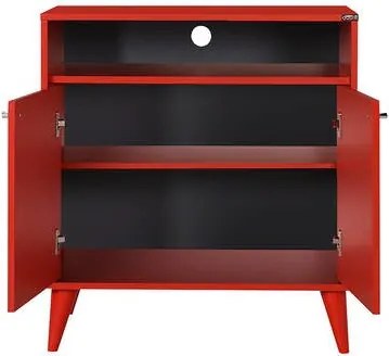 Aparador/Armário multiusos "Diamante" - Design Moderno - Vermelho - 73