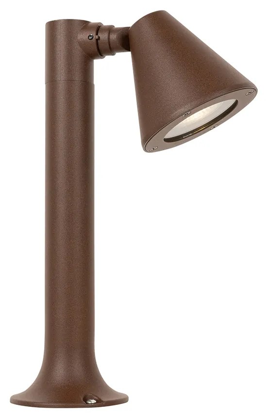 Candeeiro de exterior moderno castanho enferrujado 30 cm IP44 ajustável - Ciara