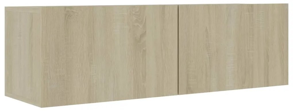 Móveis de TV 4pcs 100x30x30cm contraplacado cor carvalho sonoma