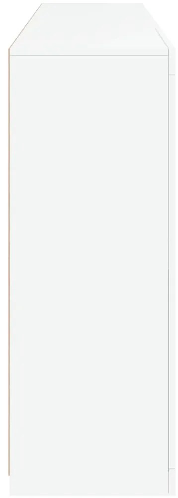 Aparador com luzes LED 181,5x37x100 cm branco