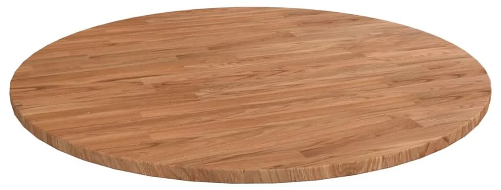 342963 vidaXL Tampo mesa redondo Ø80x1,5 cm carvalho tratado castanho-claro