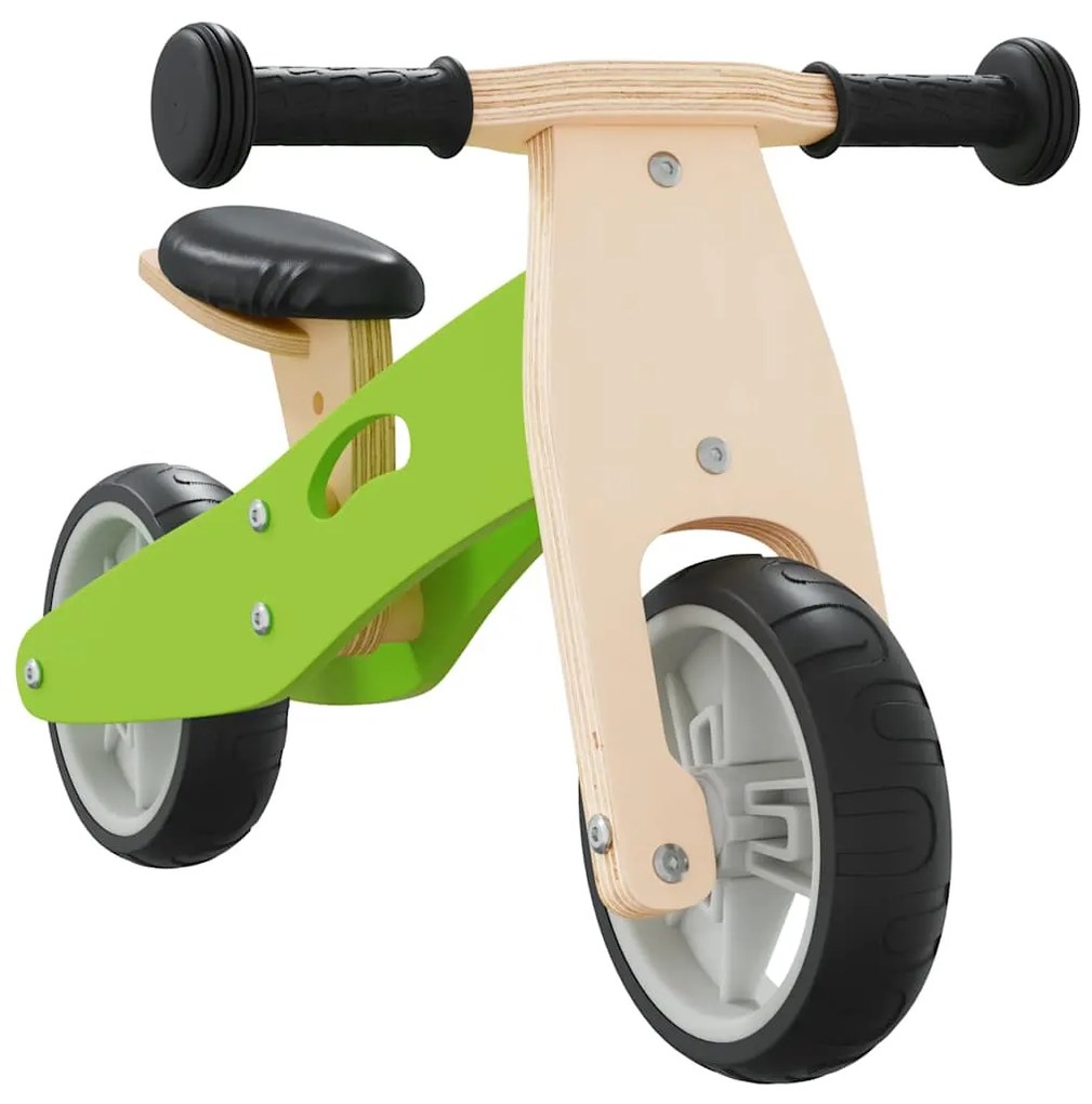Bicicleta de equilíbrio p/ crianças 2 em 1 verde