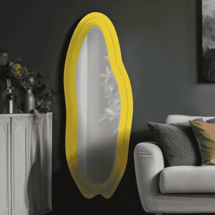 ESPELHO DE PAREDE CHANEL 60X4X160 CM AMARELO