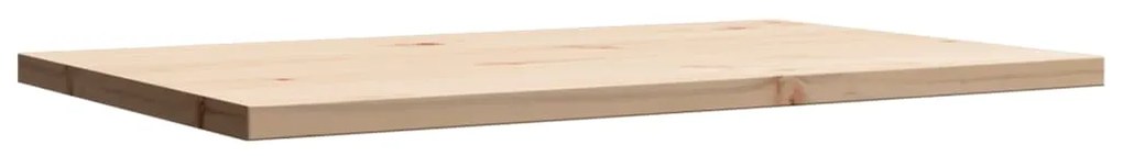 Tampo de mesa retangular 80x50x2,5 cm pinho maciço