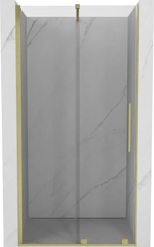 Mexen Velar porta de duche deslizante 110 cm, transparente, dourado escovado - 871-110-000-01-55