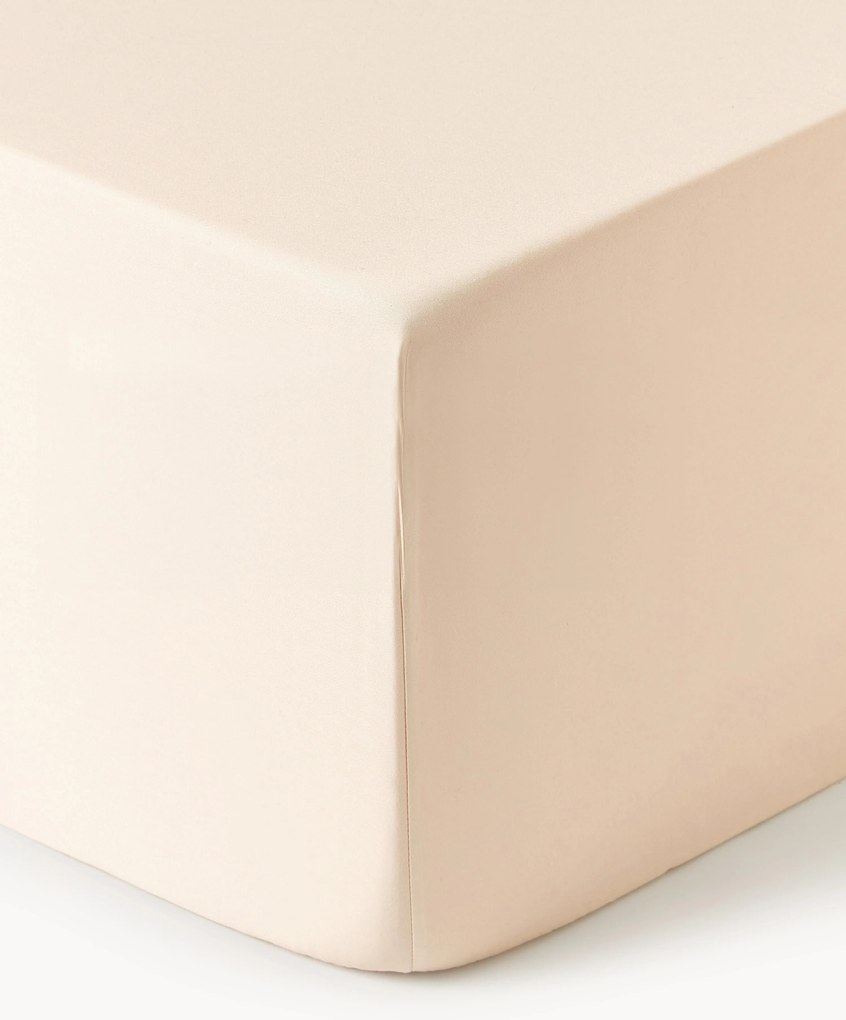 Lençol em cetim de algodão com elástico boxspring Premium