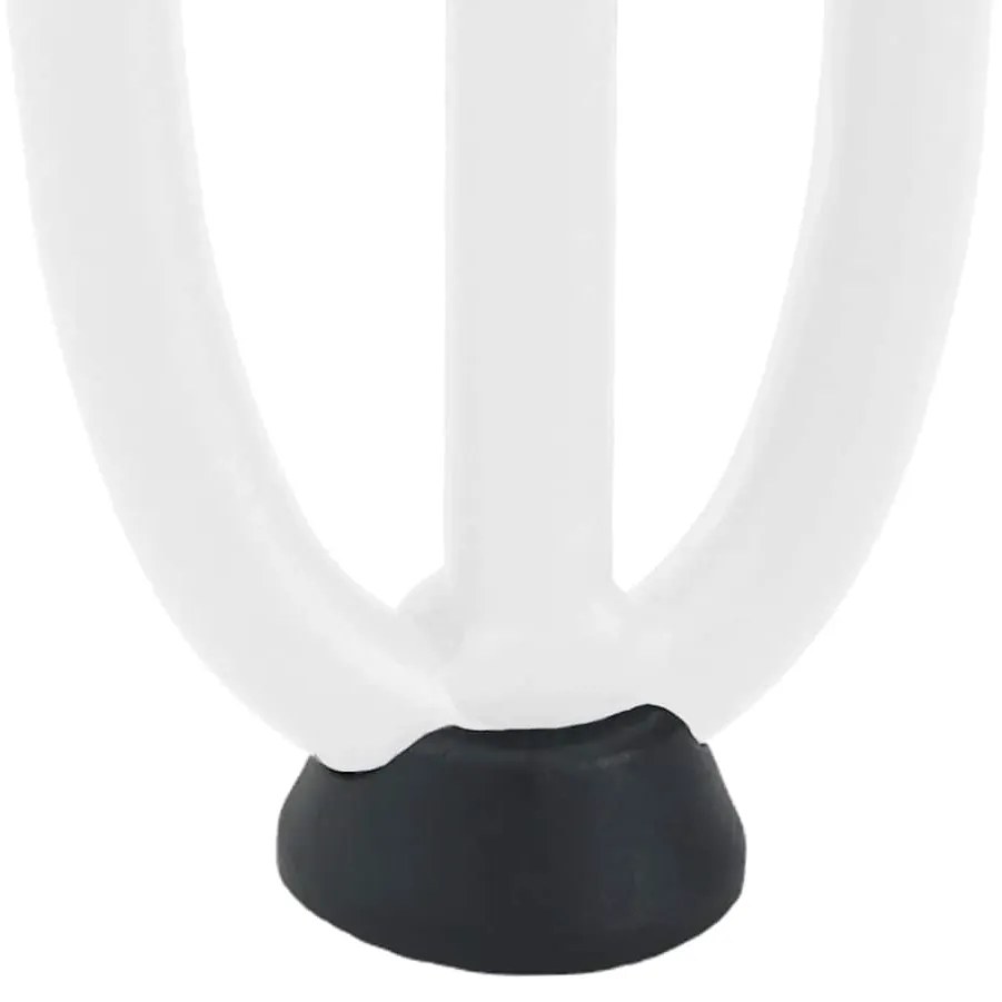 Pernas de grampo para mesa de centro 4 peças, branco, 20 cm, aço maciç