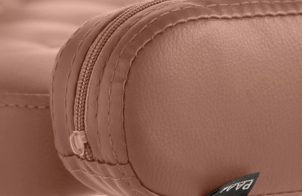 Banco de bar Dublin de couro sintético Castanho