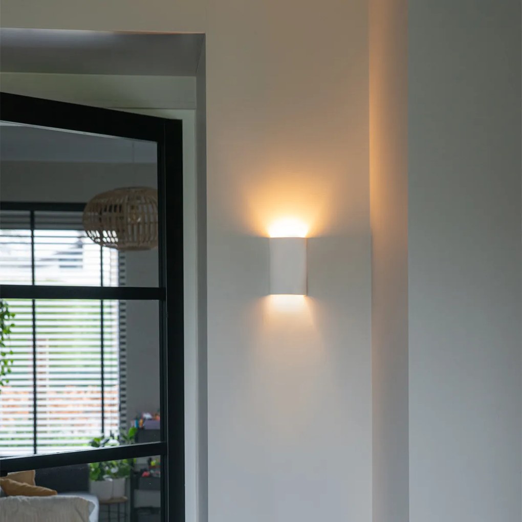 Candeeiro de Parede Inteligente Branco Redondo Incl. Zigbee G9 - Colja Novo