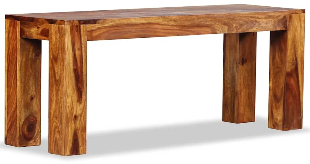 Banco em madeira de acácia maciça 110x35x45 cm
