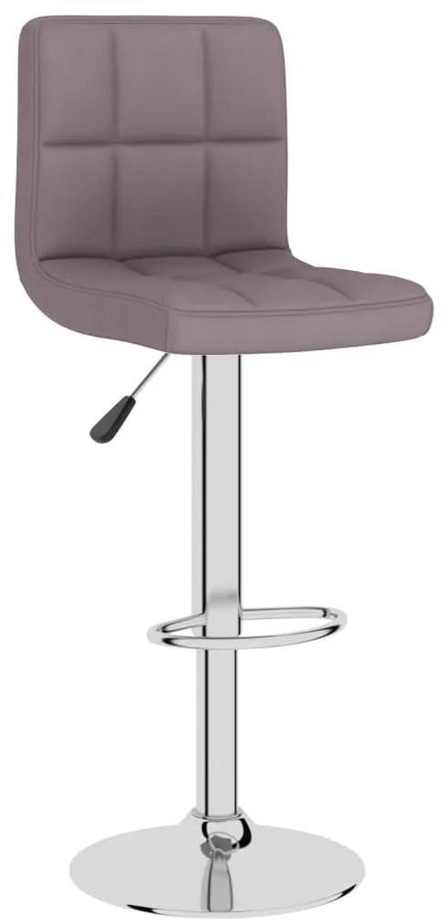 Bancos de bar 2 pcs tecido cinzento-acastanhado