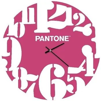 Relógios Homemania  Relogio Numbers, Pantone, Rosa, Branco, 40x0,15x40cm