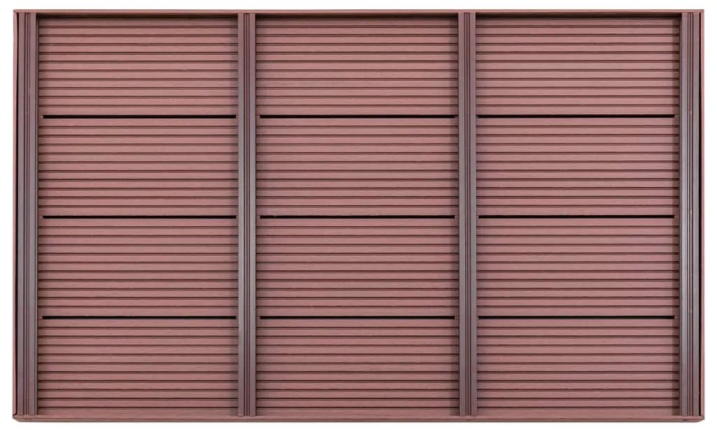 Estrado para chuveiro solar 101x63x5,5 cm WPC castanho