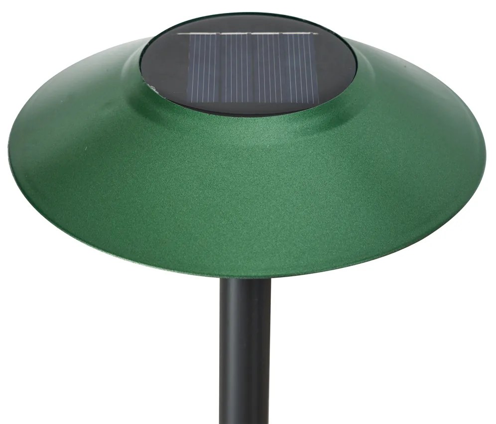 Conjunto de 4 Focos de Espeto Verdes Incl. LED Solares IP44 - Mushroom