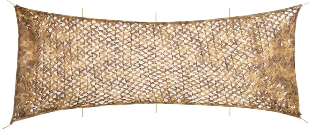 vidaXL Rede de camuflagem com saco de arrumação 833x297 cm areia