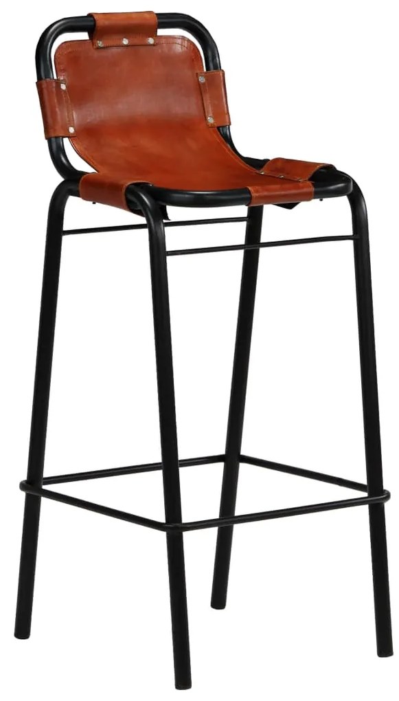 Conjunto de bar 3 pcs madeira recuperada + couro cabra genuíno
