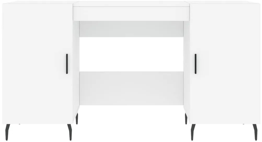 Secretária 140x50x75 cm derivados de madeira branco