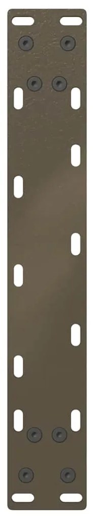 Pés para mesa de centro em formato de U, 2 peças, aço natural, 38 x (4