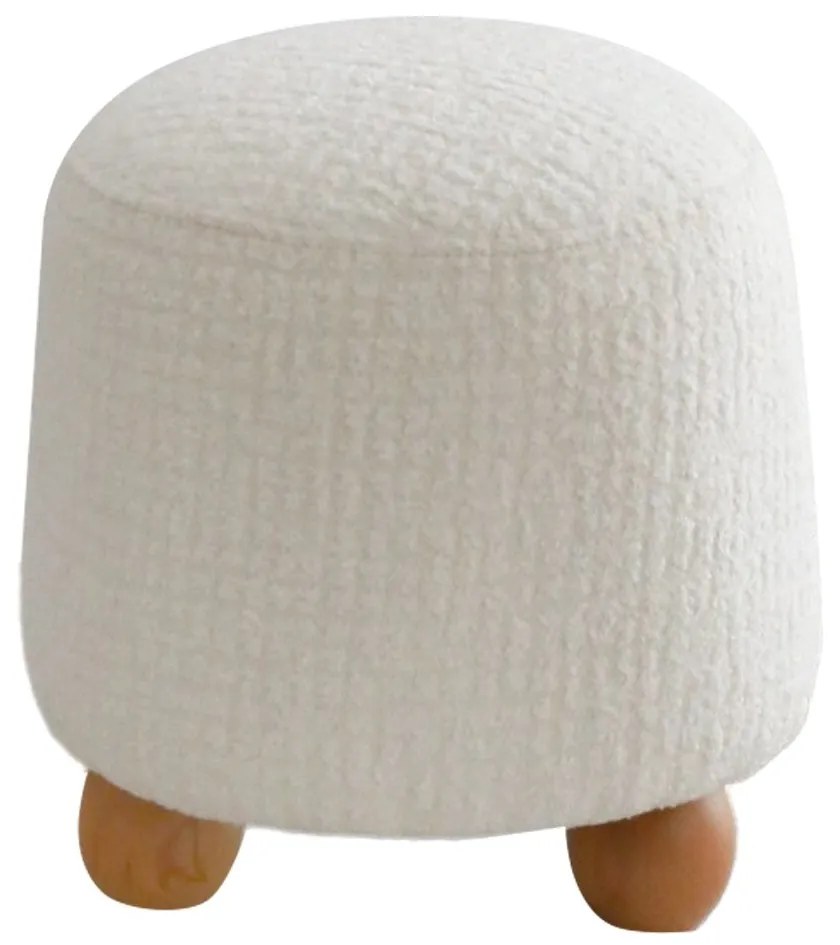 Pouffe Fumi – Branco – 43x45x37 cm