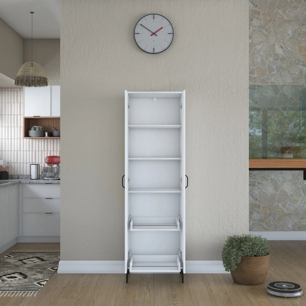 Armário Multiusos JE110 – Branco – 60x198,6x40 cm