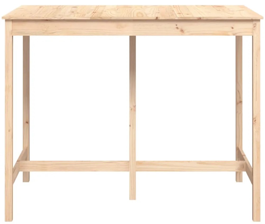Mesa de bar 140x80x110 cm madeira de pinho maciça