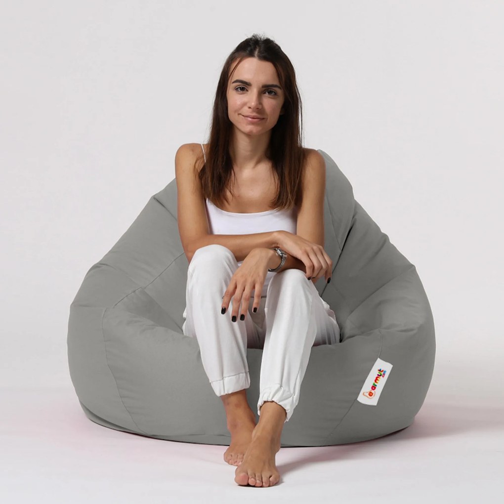 Pufe de Jardim Premium XXL – Fumo – 115x130x39 cm | Tribo Home
