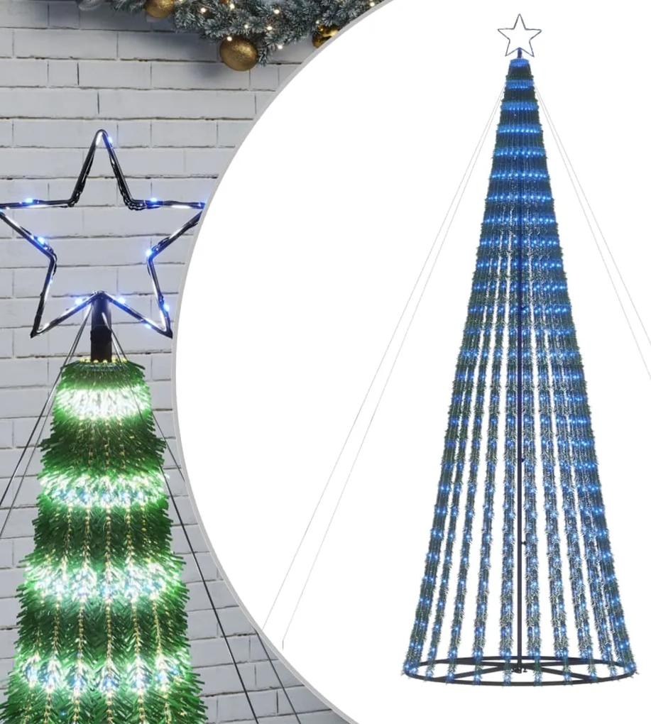Iluminação p/ árvore de Natal cone 688 luzes LED 300 cm azul