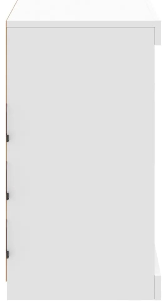 Aparador com luzes LED 81x37x67 cm branco