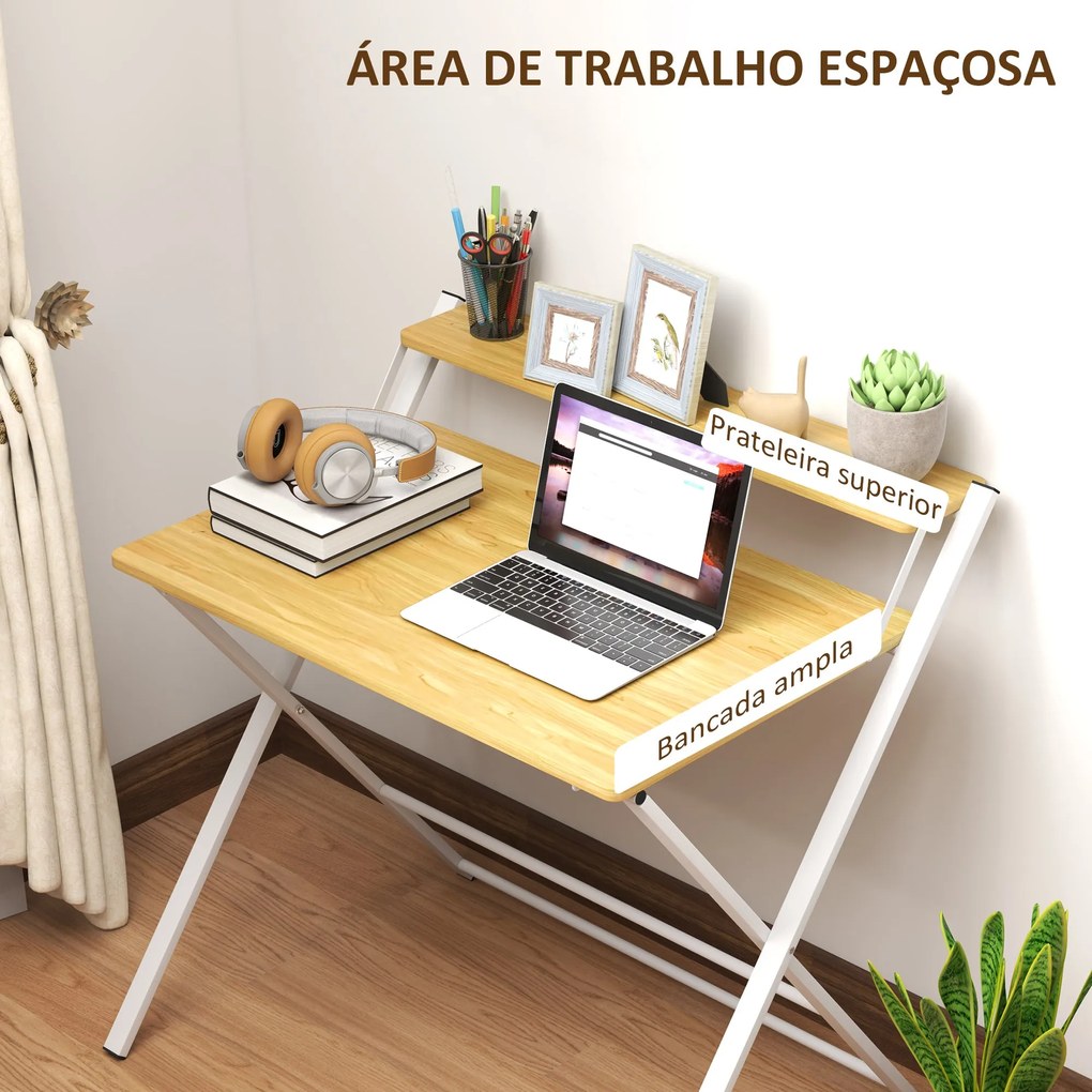 Secretária de Canto – Modelo Västerås – 86x66x82 – Moderna – Branco