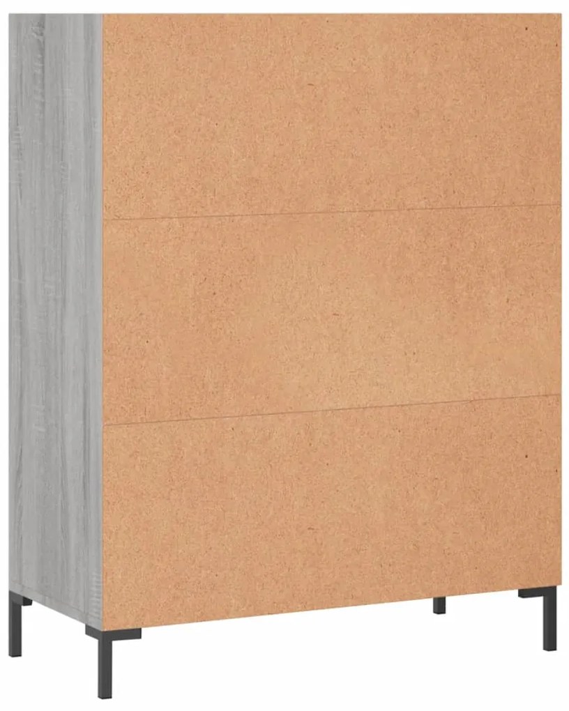 Estante 69,5x32,5x90 cm derivados de madeira cinzento sonoma