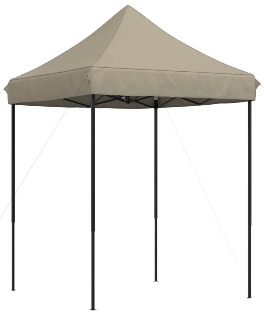 Tenda p/ festas pop-up dobrável 200x200x306cm cinza-acastanhado