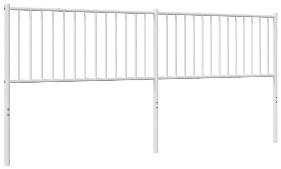 Cabeceira de cama 200 cm metal branco