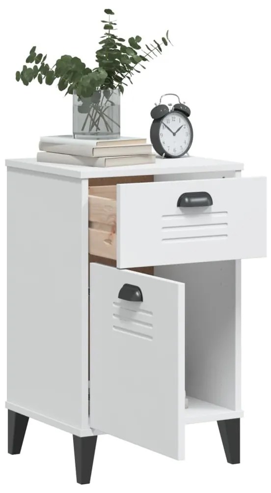 Mesa de cabeceira VIKEN derivados de madeira branco
