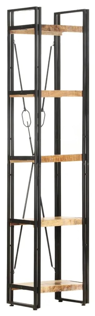 vidaXL Estante c/ 5 prateleiras 40x30x180 cm madeira mangueira maciça