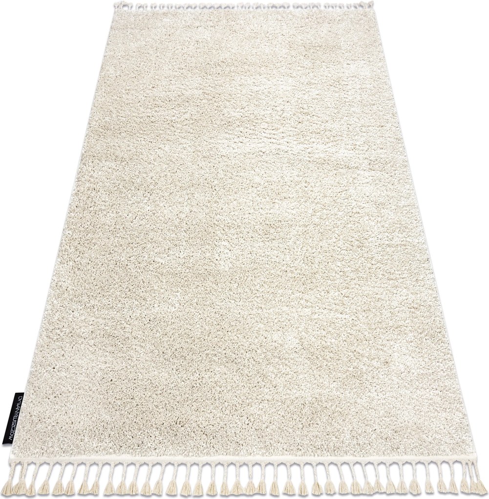 Tapete BERBER 9000 creme Franjas berbere marroquino shaggy - PRODUTO DE SEGUNDA GRAU