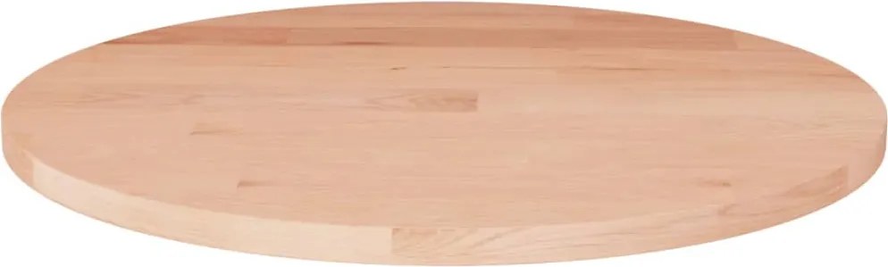 vidaXL Tampo de mesa redondo Ø50x1,5 cm carvalho maciço não tratado