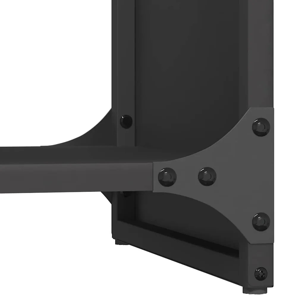 Suporte para lenha 40x30x80 cm aço laminado a frio preto