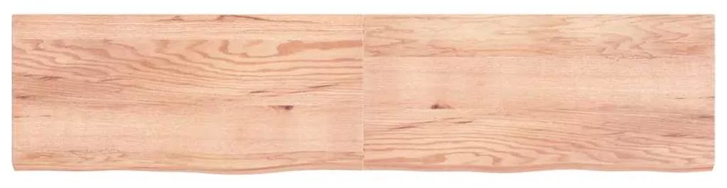 Prateleira de parede 220x50x(2-6) cm carvalho tratado castanho
