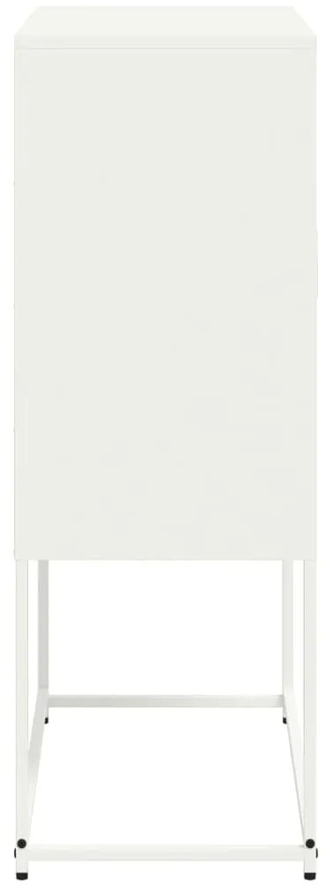 Aparador alto 68,5x38,5x107 cm aço branco