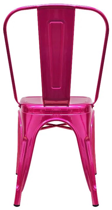 Pack 4 Cadeiras Torix Metalizadas - Rosa metalizado