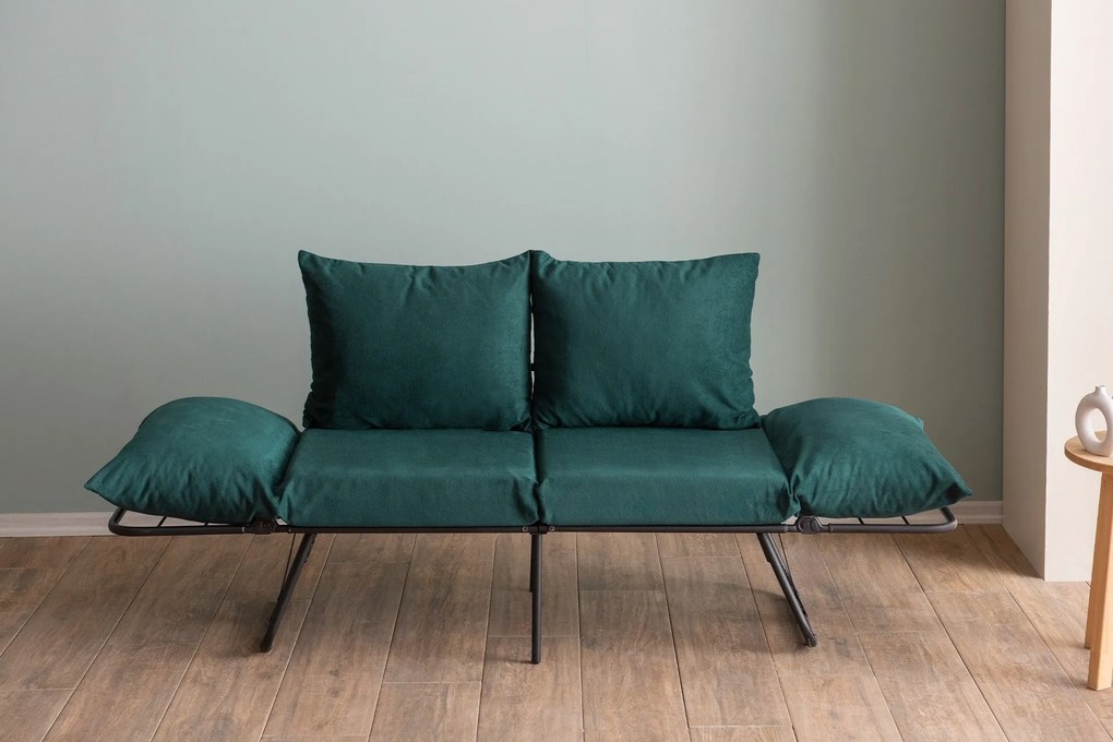 Sofá-cama 2 Lugares Viper – Verde Petróleo – 150x78x60 cm