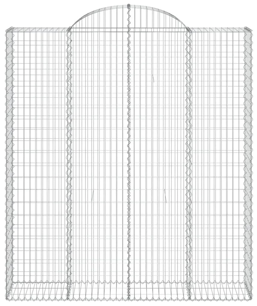 Cestos gabião arqueados 8pcs 200x50x220/240cm ferro galvanizado